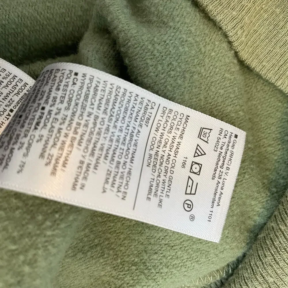 Athleta Purana V-Neck Wrap Sweater Shirt Sweatshirt Womens Medium Green